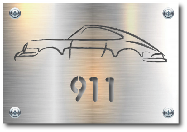 Plaque standard 16x11 PORSCHE 911
